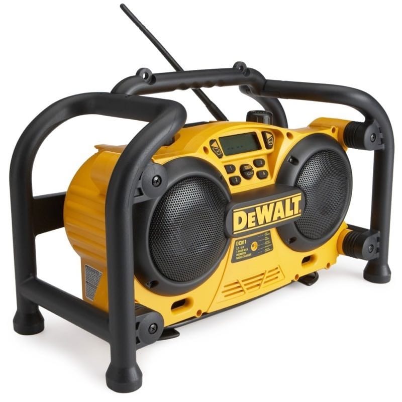 DeWalt DC11 radio angled
