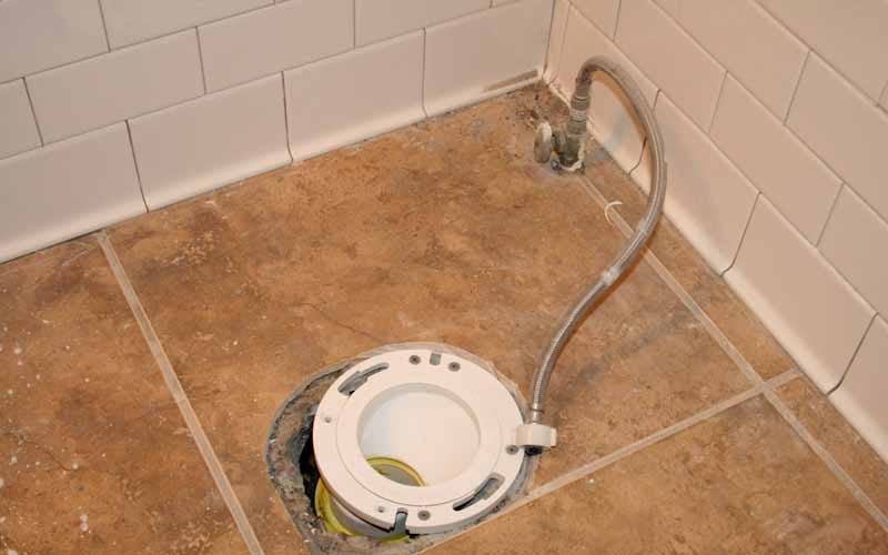 replacing a toilet