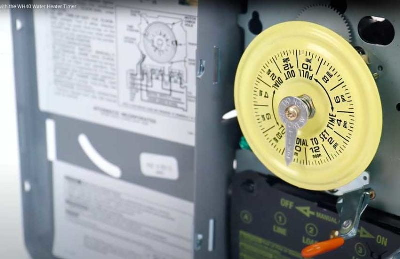 Five Household Energy Saving Tips water heater timer