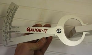 Gauge-It thickness gauge outside