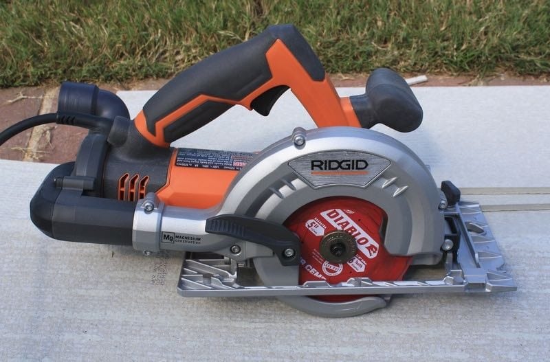 Ridgid R3400 Fiber Cement Saw side