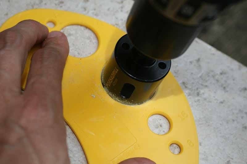 Porsadrill anti-slip guide plate