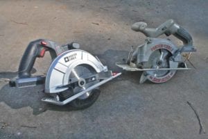 Porter Cable PCL418C-2 circular saw comparison