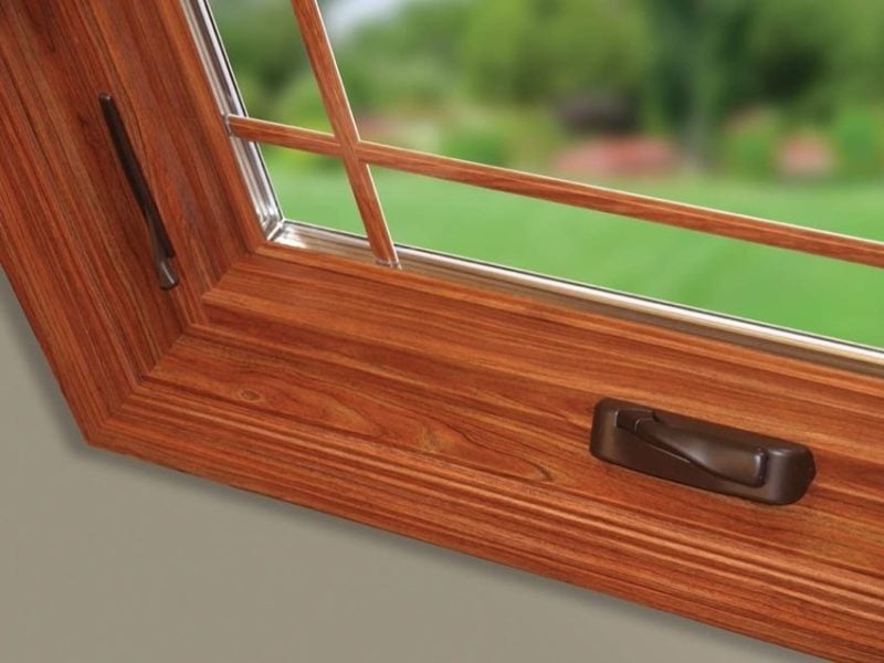 vinyl woodgrain windows