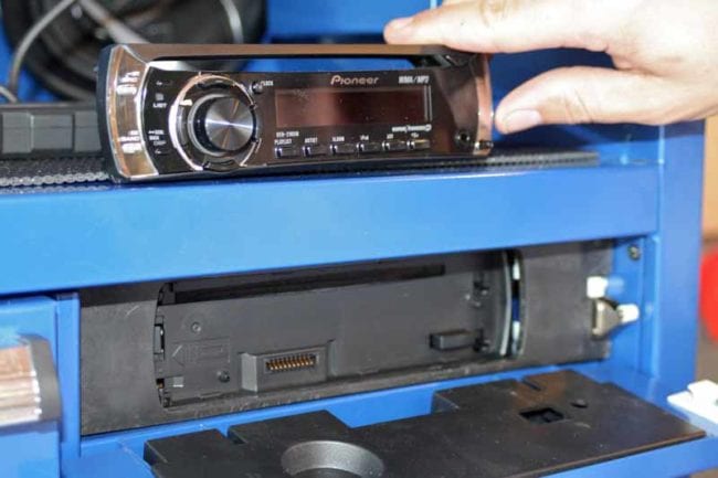 Kobalt Steel Tool Chest with Pioneer Stereo System AM FM