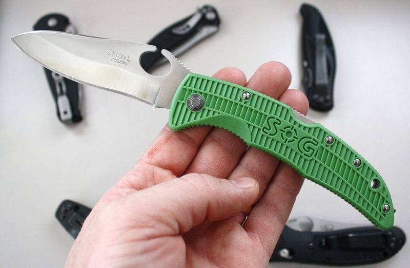 SOG GSP-21 Green Handle SOGzilla Knife feature