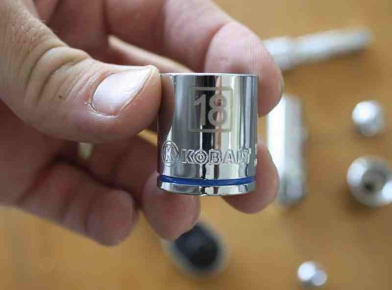 Kobalt 63 Piece Mechanics Tool Set - polished chrome and laser etching