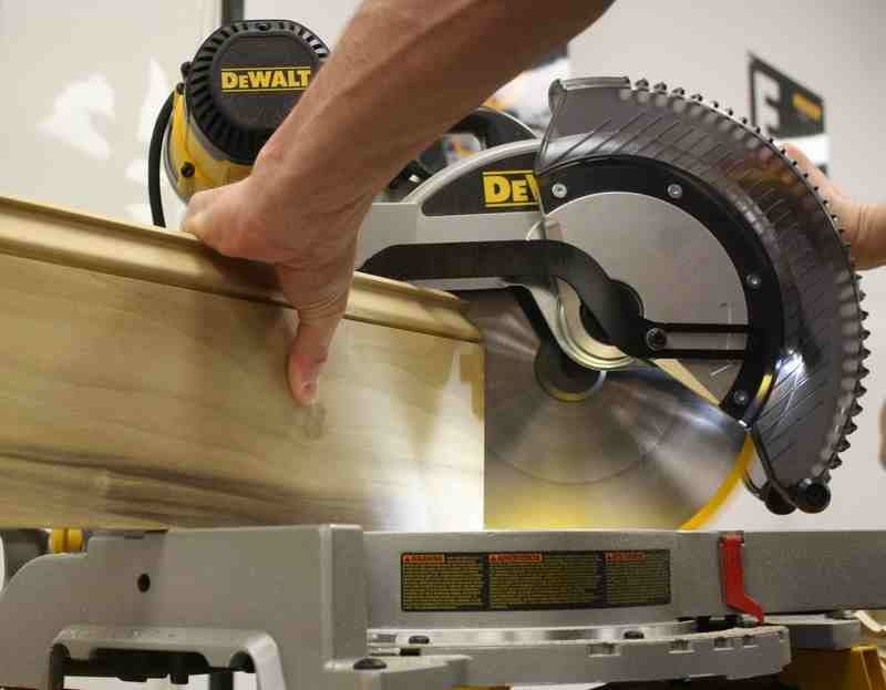 DeWalt DWS780 Sliding Compound Miter Saw application