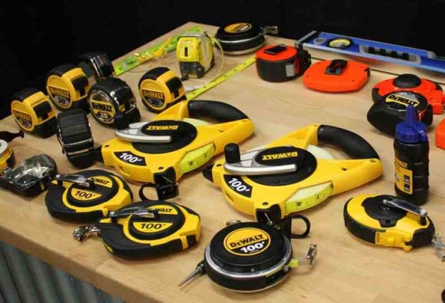 DeWalt Tape Measures and Chalk Reels