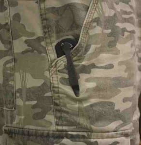 Kershaw 1670BLKST pocket clip application