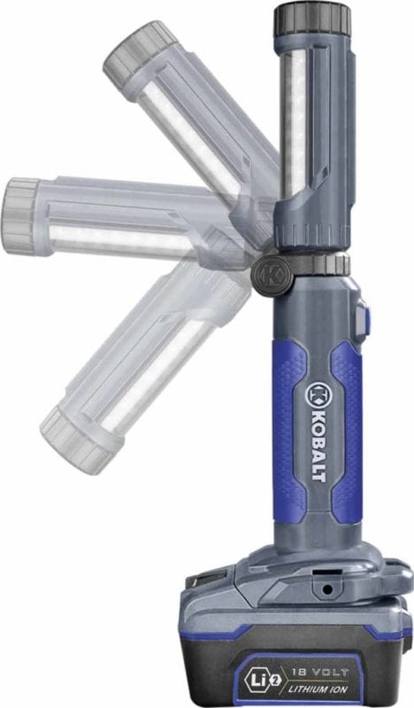 Kobalt 18V LED light pivot