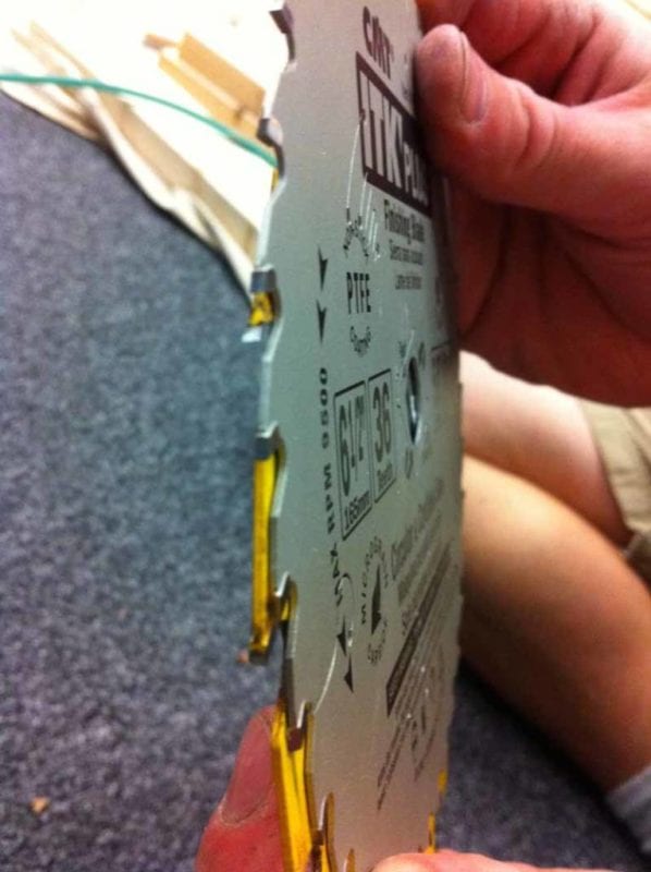 CMT ITK Plus 6.5 in Thin Kerf Finishing Blade edge