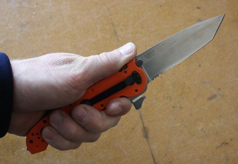 CRKT M16-12ZER EMT Tanto Knife jimping