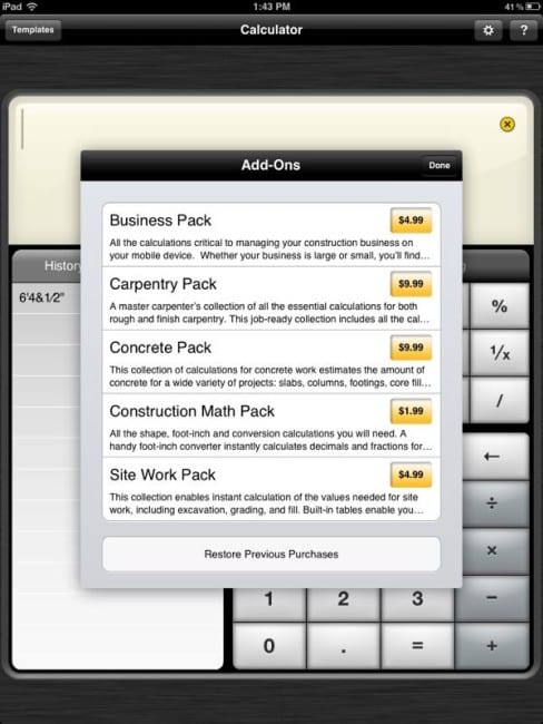 DeWALT Mobile Pro App add-ons