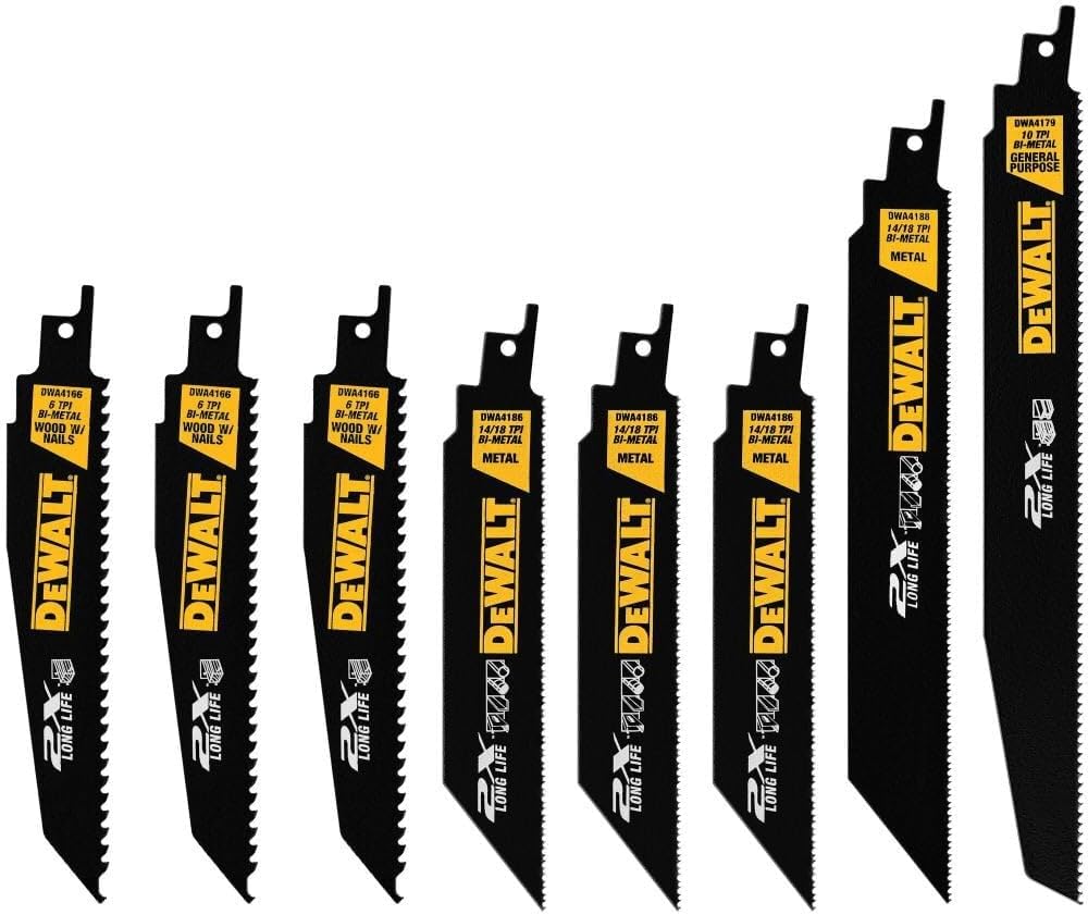 DeWalt 2x reciprocating saw blades