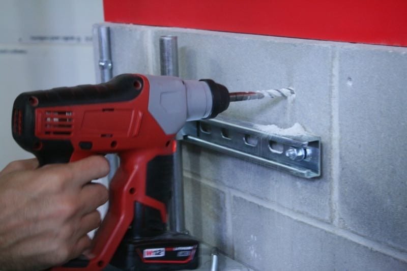 Milwaukee M12 Rotary Hammer drilling