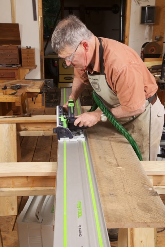Festool TS 55 REQ cutting
