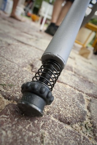 ryobi RTS31 table saw spring leg