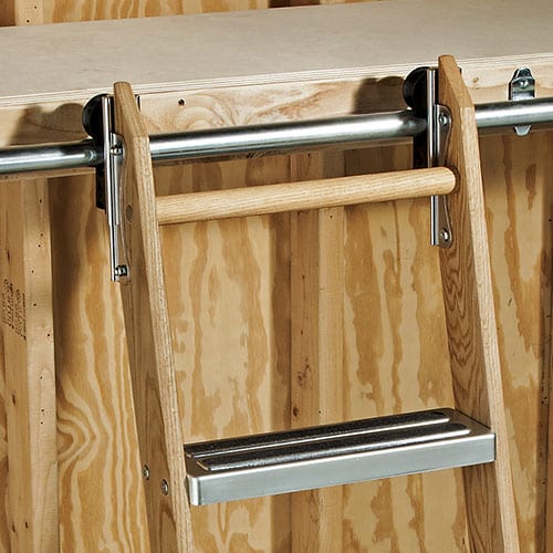 Rockler Rolling Utility Ladder top