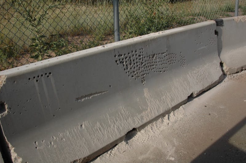 concrete road barrier