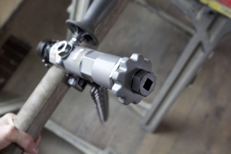 Ridgid soil pipe cutter end