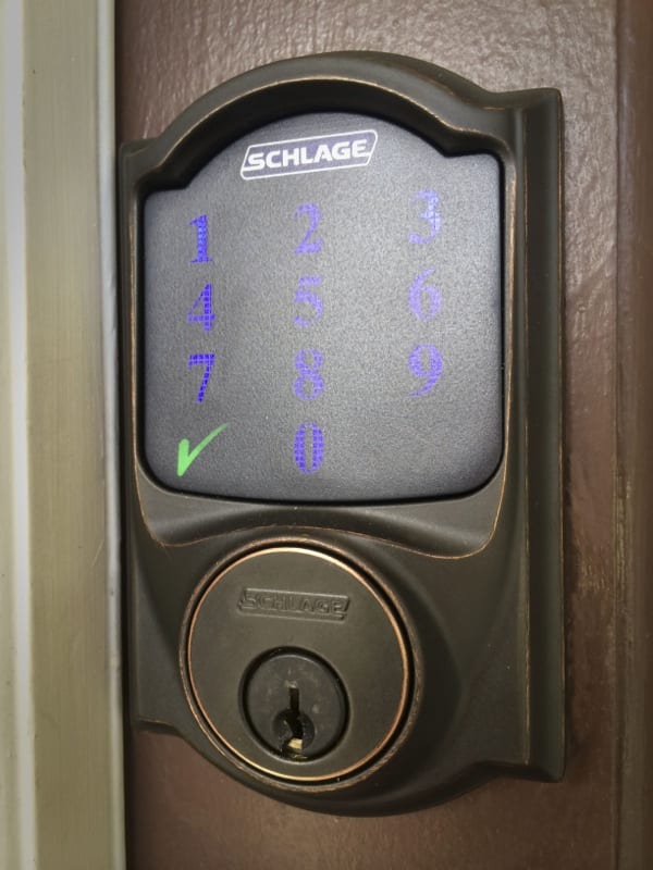 Schlage keypad success