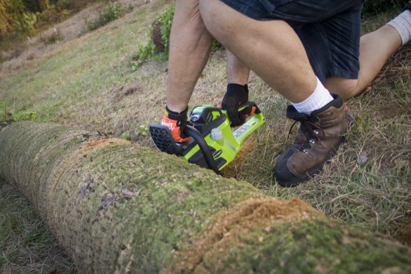 GreenWorks G-MAX cutting