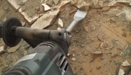 Metabo KHE 3250 rotary hammer chipping 2