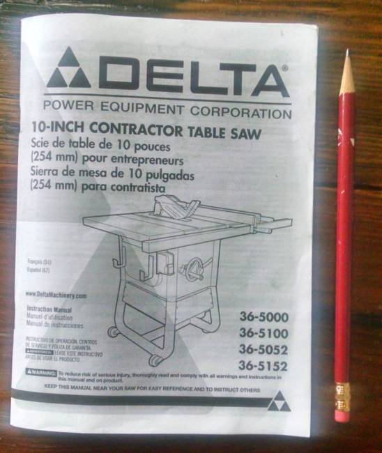 Delta Contractor Saw
