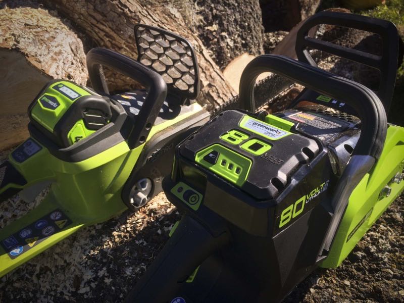 Greenworks 80V vs 40V chainsaw