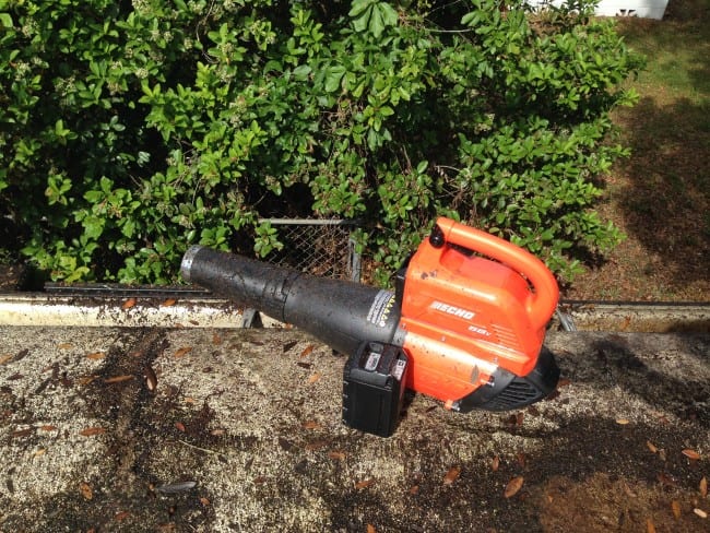 Echo 58V Blower Up On the Roof