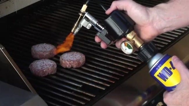 Vulcan cooking burgers