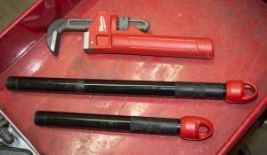 Milwaukee Cheater pipe wrench