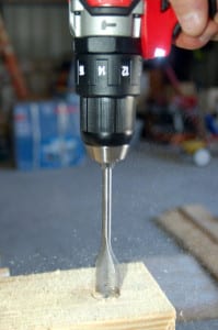 WoodOwl Flat Wood Wood Boring Bit Action