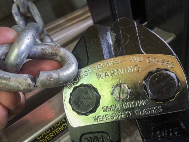 HK Porter Powerlink cut chain