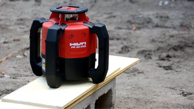 Hilti PR 30-HVS Rotary Laser Estimate Set Up