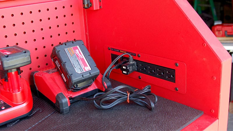 Milwaukee 46 Inch Tool Chest 48-22-8510 Power Strip