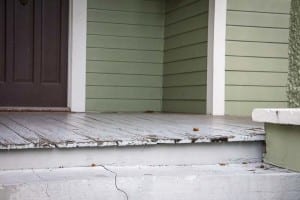 decking water damage