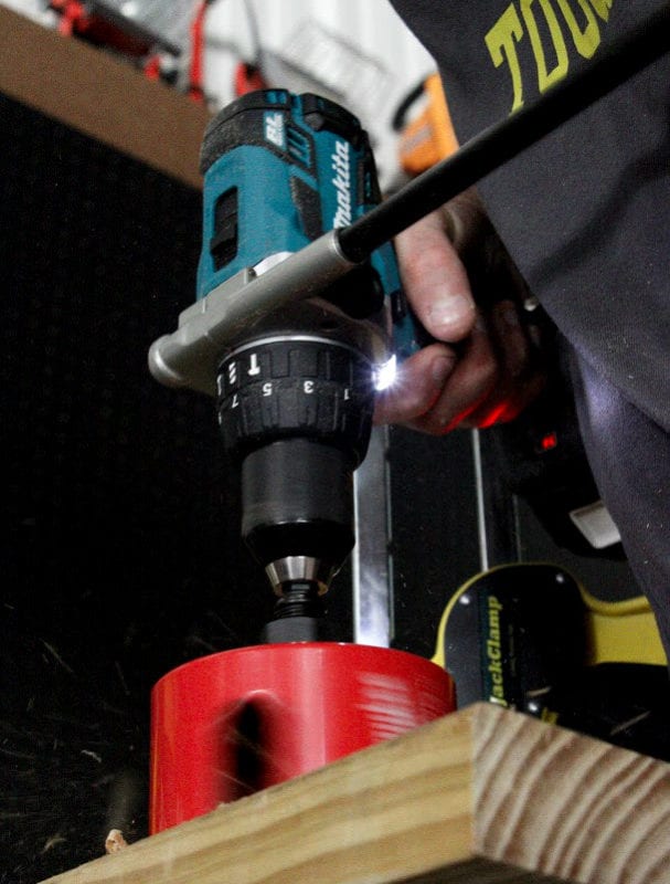 Makita XPH07T Hammer Drillwith Hole Saw 2