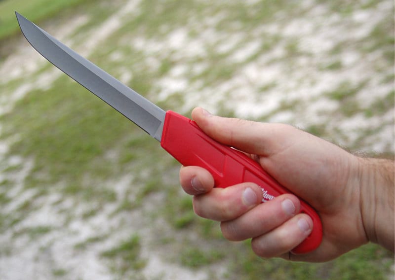 Milwaukee Insulation Knife in Hand