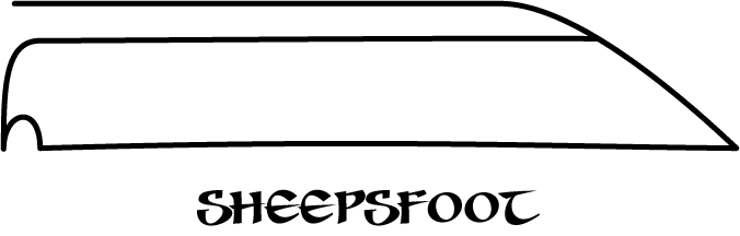 sheepsfoot blade