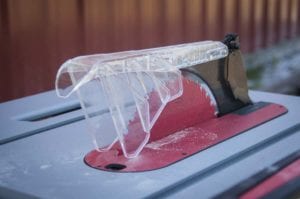 SawStop jobsite table saw guard