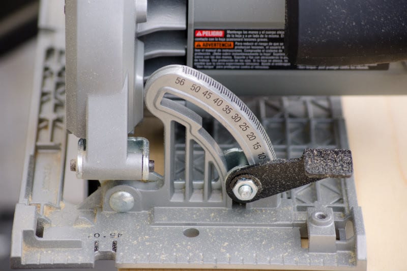 bevel adjustment markings