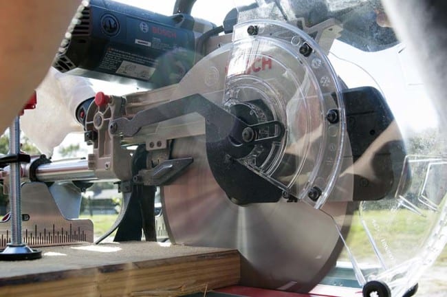 Bosch CM12SD Miter Saw Vertical Clearance