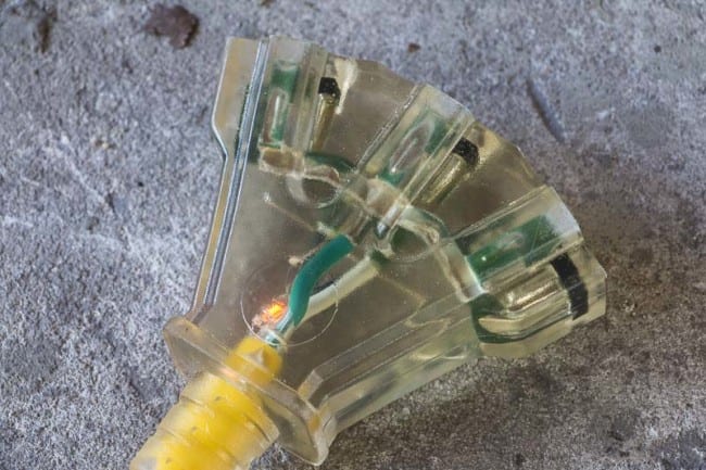 Coleman Cable Yellow Jacket Extension Cord power block