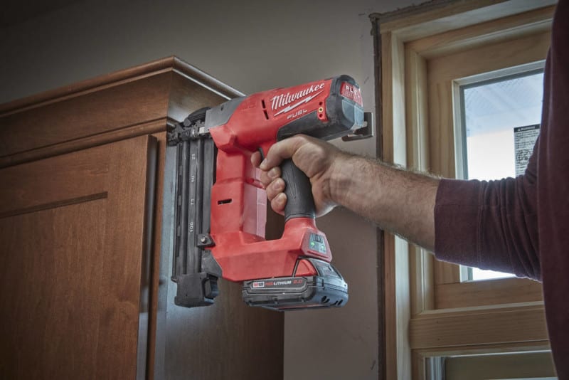 Milwaukee M18 Fuel Finish Nailers Action