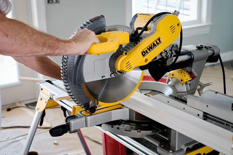 Dewalt DWS709 Miter Saw In Action