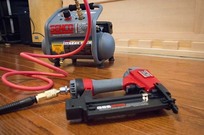 Senco Hybrid Hose In Use