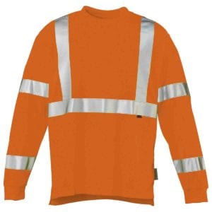 Wolverine Hi-Vis Apparel - Wolverine Caution Long Sleeve Tee