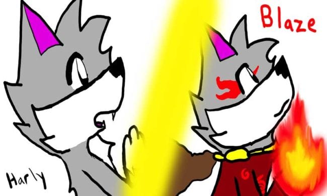 Harly and the Backpack Blower